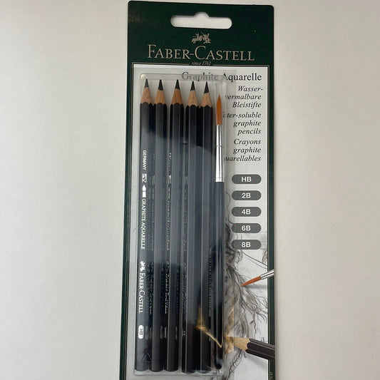 Faber Castell Graphite Aquarelle Water Soluble Graphite Pencils