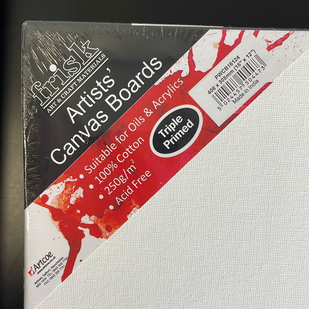Frisk Artist's Canvas Boards 4 pack