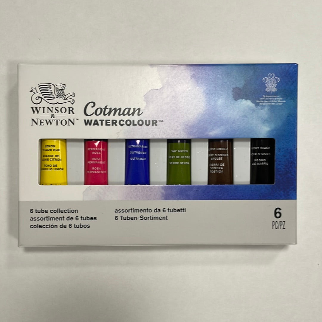 Windsor & Newton Cotman Watercolour 6 Tube Set