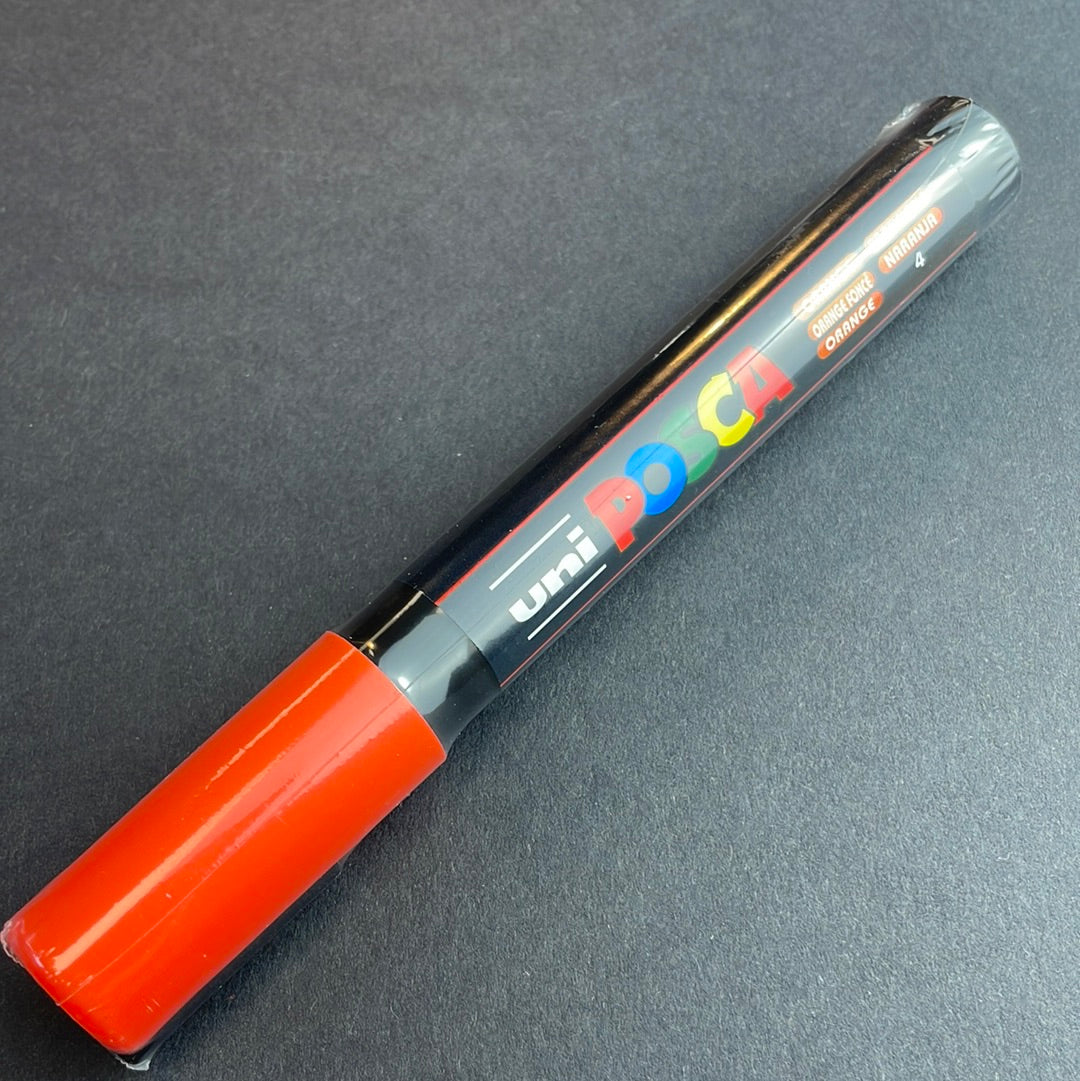 Posca Marker : Pc-5m : Medium Bullet Tip : 1.8 - 2.5mm : Orange