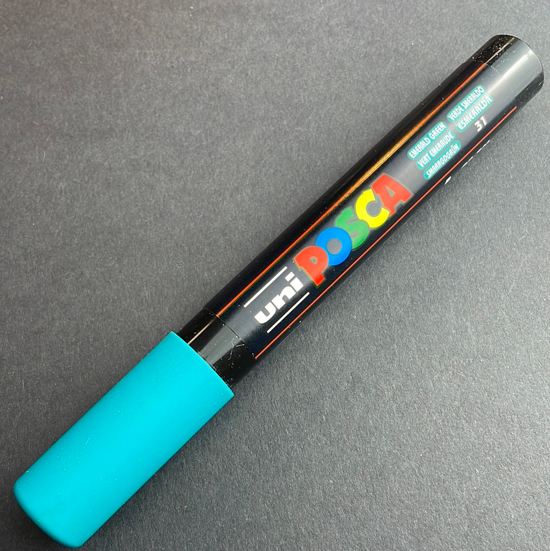 Uni : Posca Marker : PC-5M : Medium Bullet Tip : 1.8 - 2.5mm : Assorted  Colors Set of 16