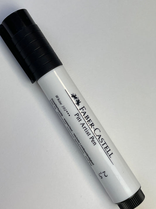 Faber Castell Pitt Artist Big Bullet Pen White